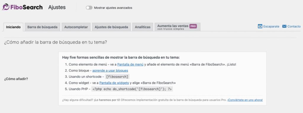 Configurar buscador de productos Fibo Search en WooCommerce 3 Configurar Buscador De Productos Fibo Search Sugerencias Y Sku